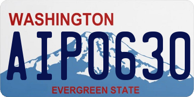 WA license plate AIP0630