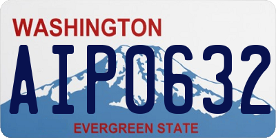 WA license plate AIP0632