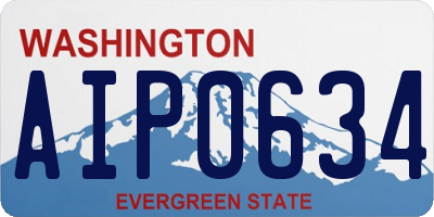 WA license plate AIP0634