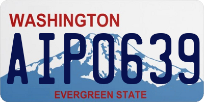 WA license plate AIP0639