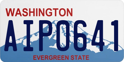 WA license plate AIP0641