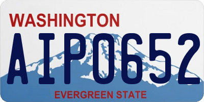 WA license plate AIP0652