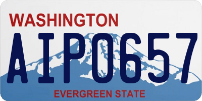 WA license plate AIP0657
