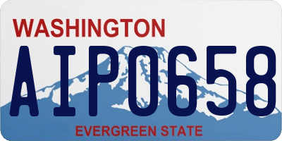 WA license plate AIP0658