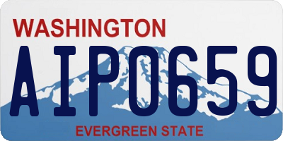 WA license plate AIP0659