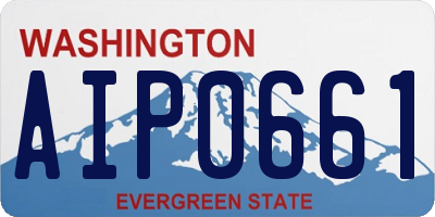 WA license plate AIP0661