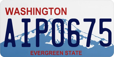 WA license plate AIP0675