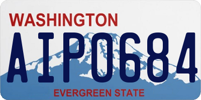 WA license plate AIP0684