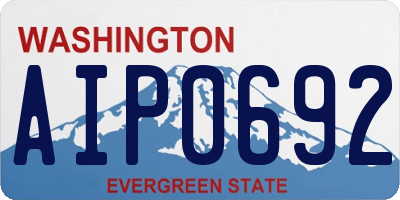 WA license plate AIP0692