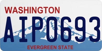 WA license plate AIP0693