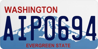 WA license plate AIP0694