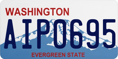 WA license plate AIP0695