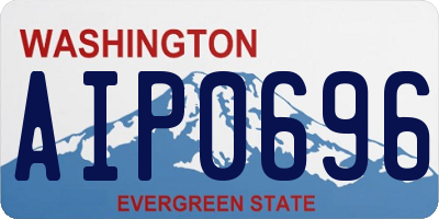 WA license plate AIP0696