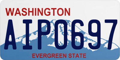 WA license plate AIP0697