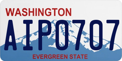 WA license plate AIP0707