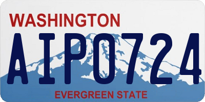 WA license plate AIP0724