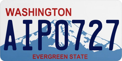 WA license plate AIP0727