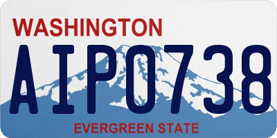 WA license plate AIP0738