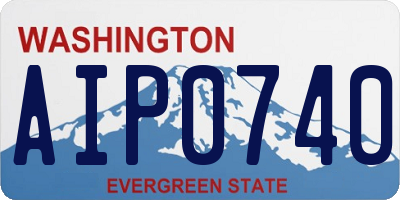 WA license plate AIP0740
