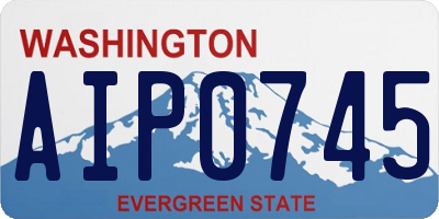 WA license plate AIP0745