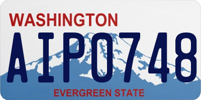 WA license plate AIP0748