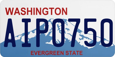 WA license plate AIP0750