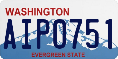 WA license plate AIP0751