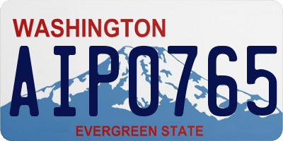 WA license plate AIP0765