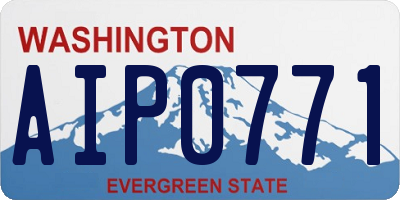 WA license plate AIP0771