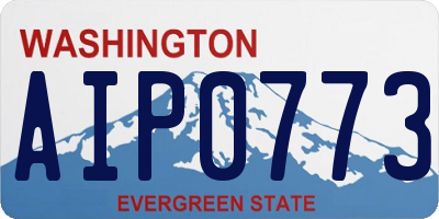 WA license plate AIP0773
