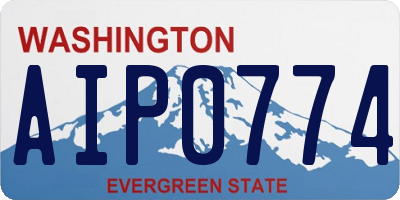 WA license plate AIP0774
