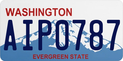 WA license plate AIP0787