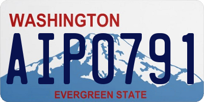WA license plate AIP0791