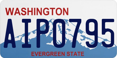 WA license plate AIP0795