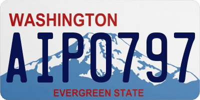 WA license plate AIP0797