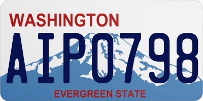 WA license plate AIP0798