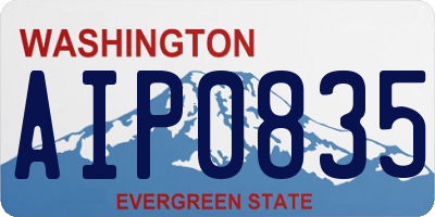 WA license plate AIP0835