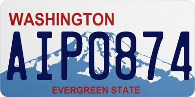 WA license plate AIP0874