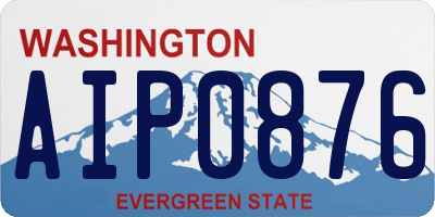 WA license plate AIP0876