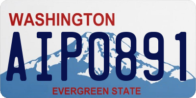 WA license plate AIP0891