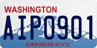 WA license plate AIP0901