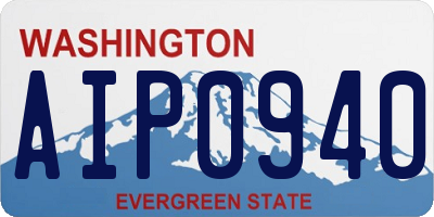 WA license plate AIP0940