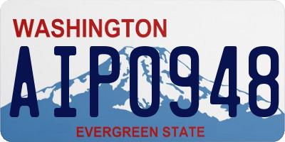 WA license plate AIP0948