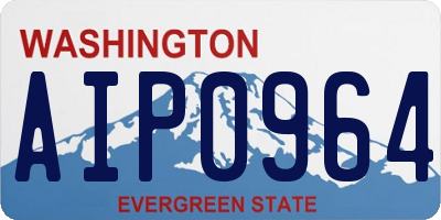 WA license plate AIP0964