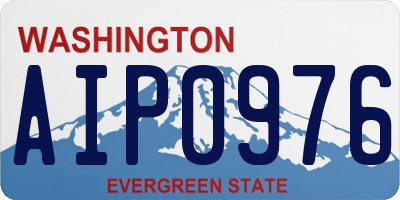 WA license plate AIP0976