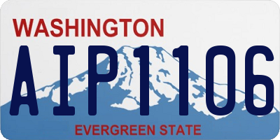 WA license plate AIP1106