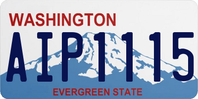 WA license plate AIP1115