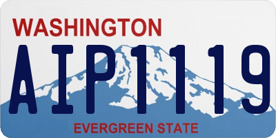 WA license plate AIP1119