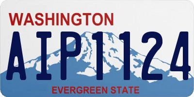 WA license plate AIP1124