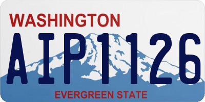 WA license plate AIP1126